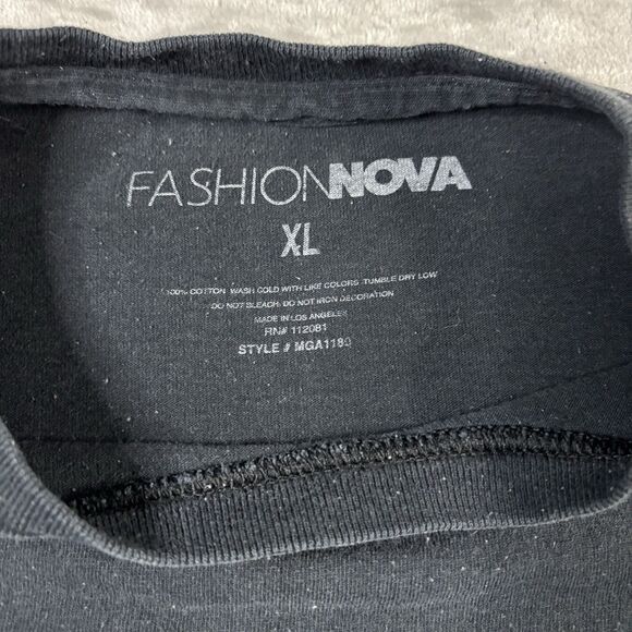 Vintage Fashion Nova 80s Style Graphic Tee Mens Size L - Luxury Foreigns Only - Picture 3 of 5